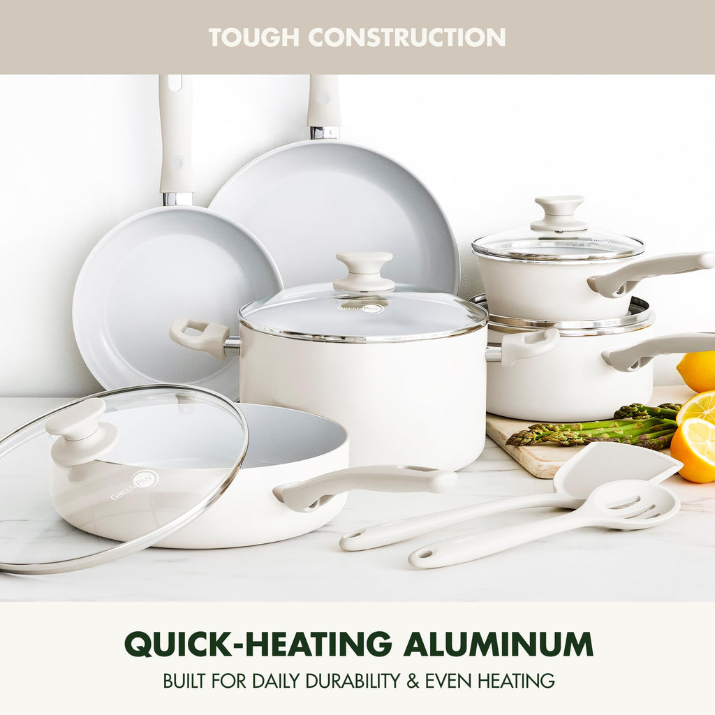 12 Piece Ceramic Nonstick Cookware Set A3296