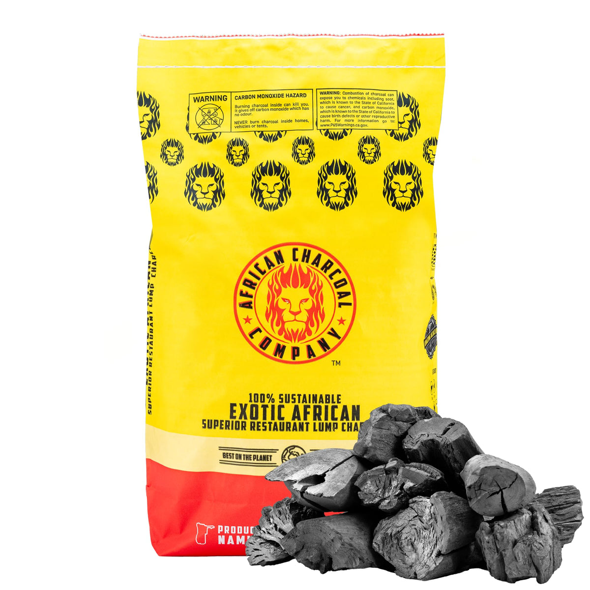 17.8 lb Natural Hardwood Lump Charcoal E7452