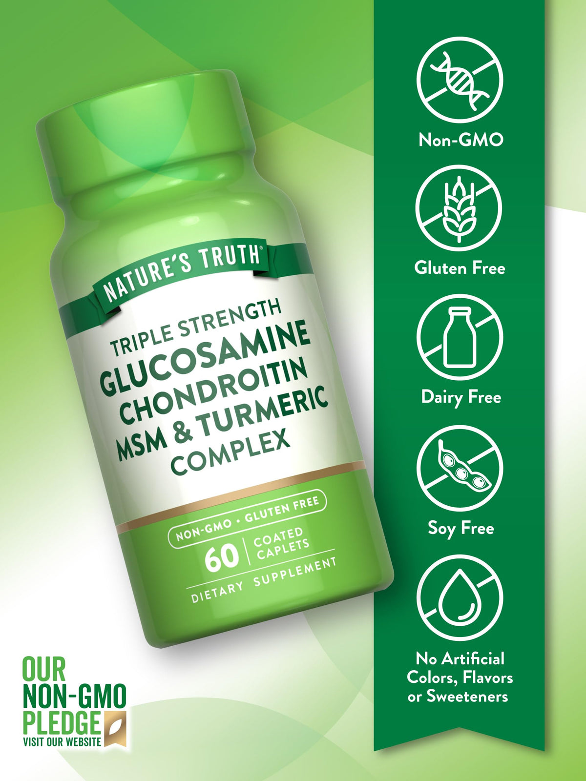 Glucosamine Chondroitin MSM Complex 60 Caplets M928