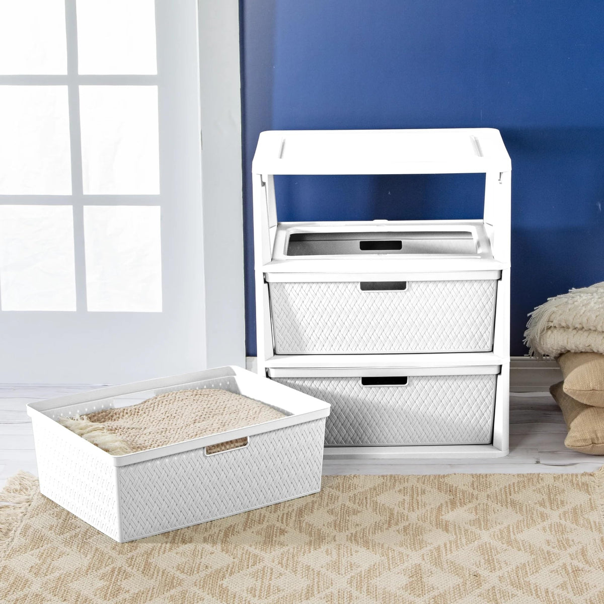 White 3 Drawer Storage Unit L29740