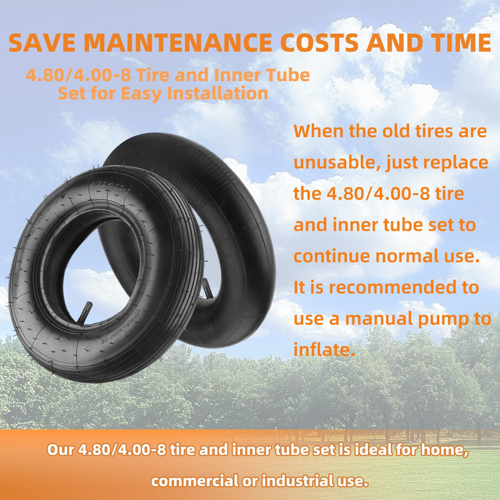 4.80/4.00-8" Tire and Inner Tube Set U20625