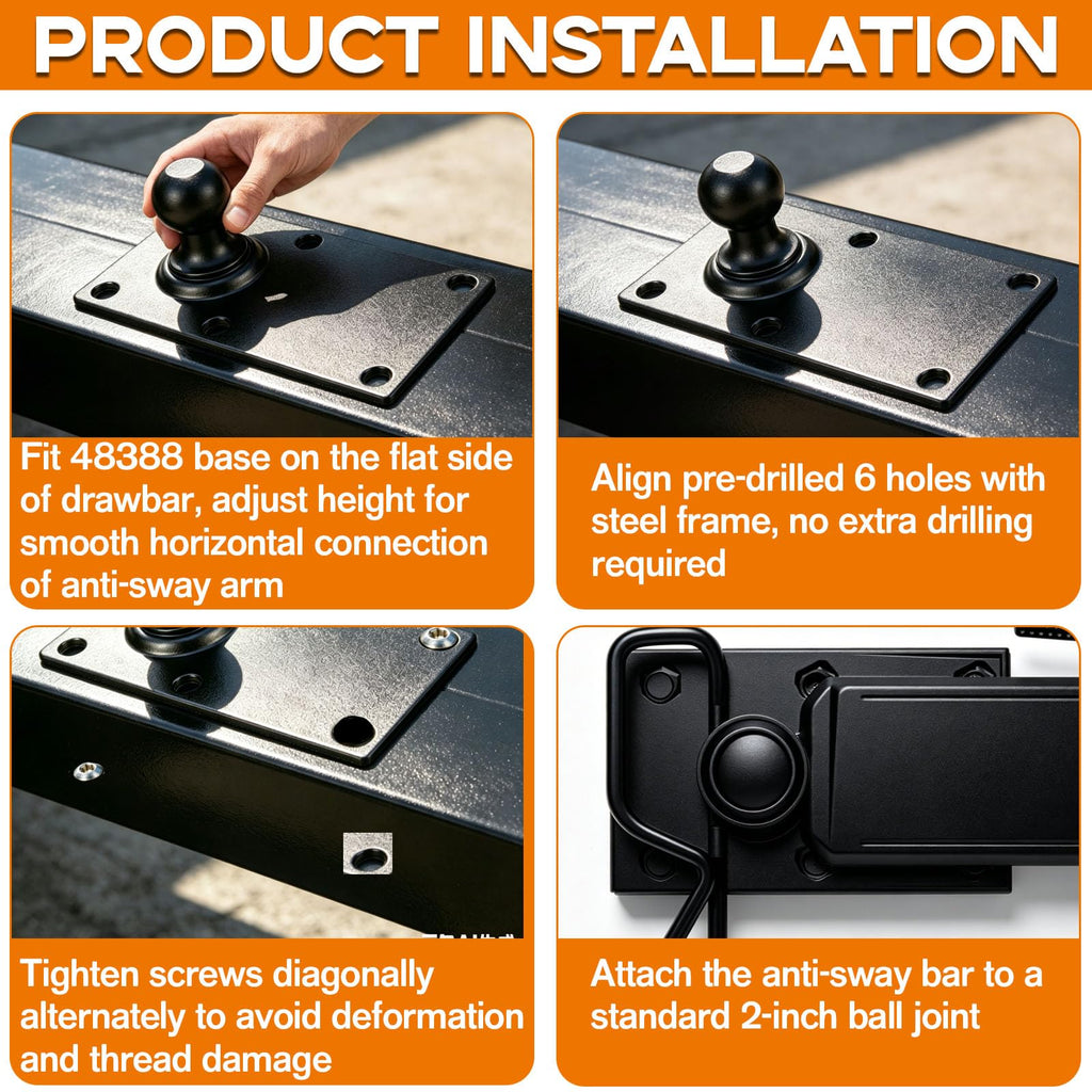 Trailer Sway Control Ball Plate J2353