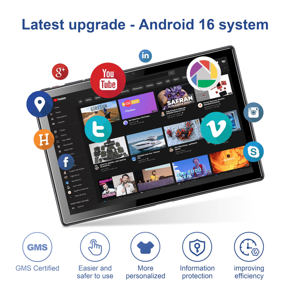 10.1 inch Android 16 Tablet O317