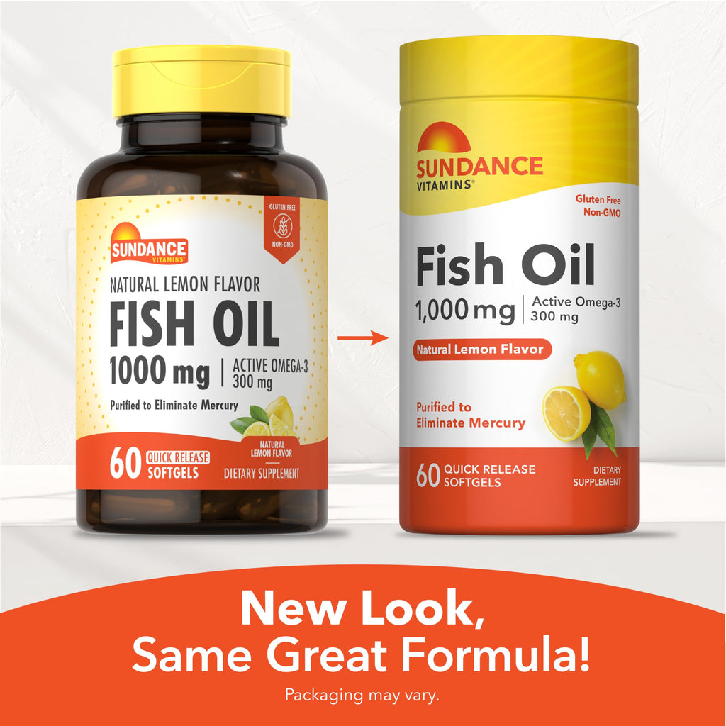 Fish Oil Omega 3 Supplement 1000mg 60 Softgels P891