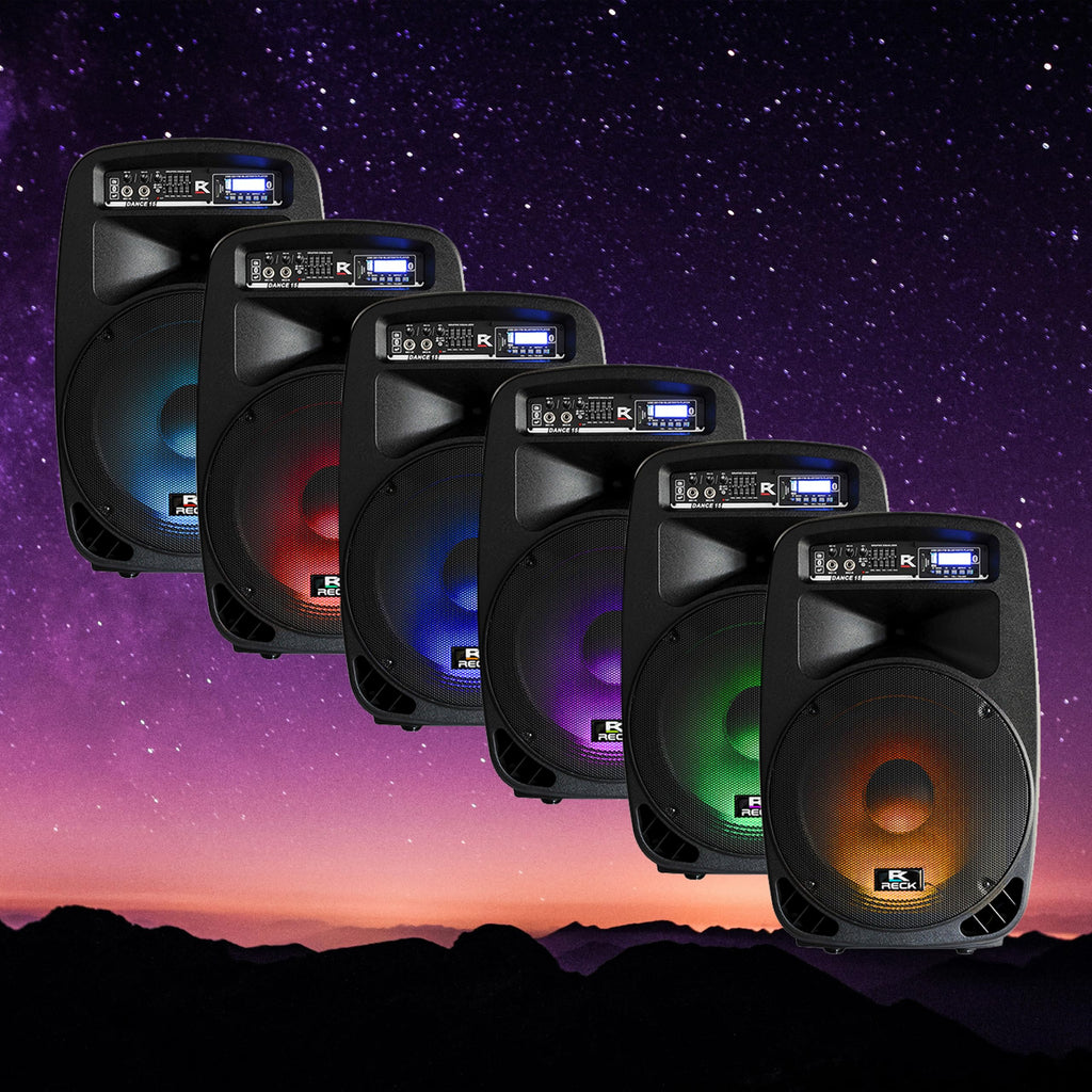 Portable 15-Inch 2000 Watt 2-Way Powered PA Speaker System O8119
