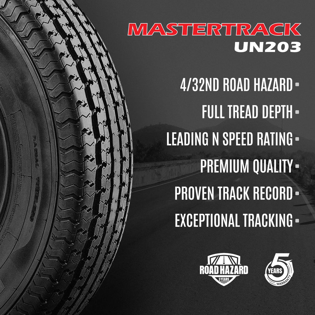 Set of 4 10 Ply Radial Trailer Tires E321172