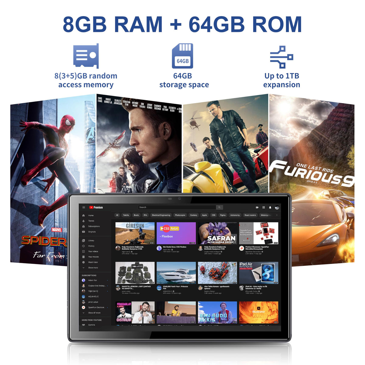 10.1 inch Android 16 Tablet O317