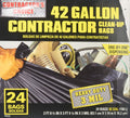 42-Gallon Outdoor Construction Trash Bags L1478