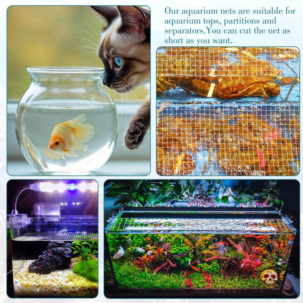 Clear Mesh Fish Tank Lid 4 x 5 feet D131861